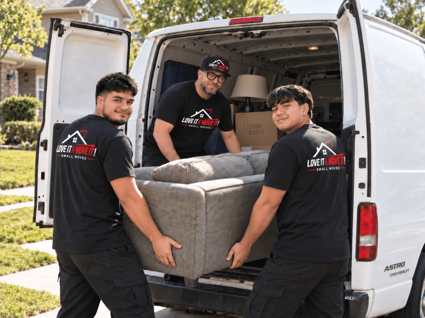 The Kenmuir family providing Love It & Move It small moving services